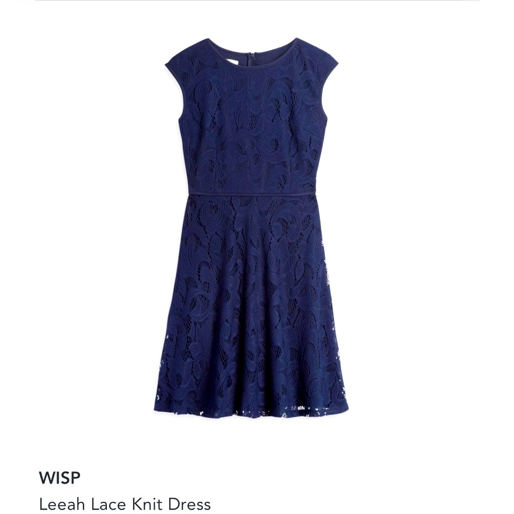 NWT ⭐️ Wisps Petites Women’s Navy Lace dress